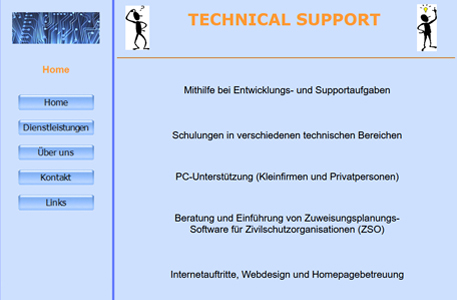 Beispiel 2 einer html-Website der 2000-er Jahre